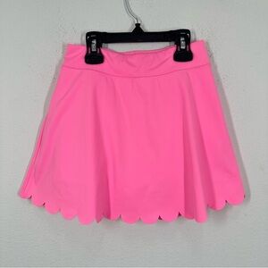 J. Crew Crewcuts Girls' scallop-hem active skort Bright Vibrant Pink Size 8 NWT
